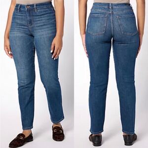 NWT Liverpool LVPL Sadie Straight Jeans Welt‎ Pocket in Spector Size 10 / 30